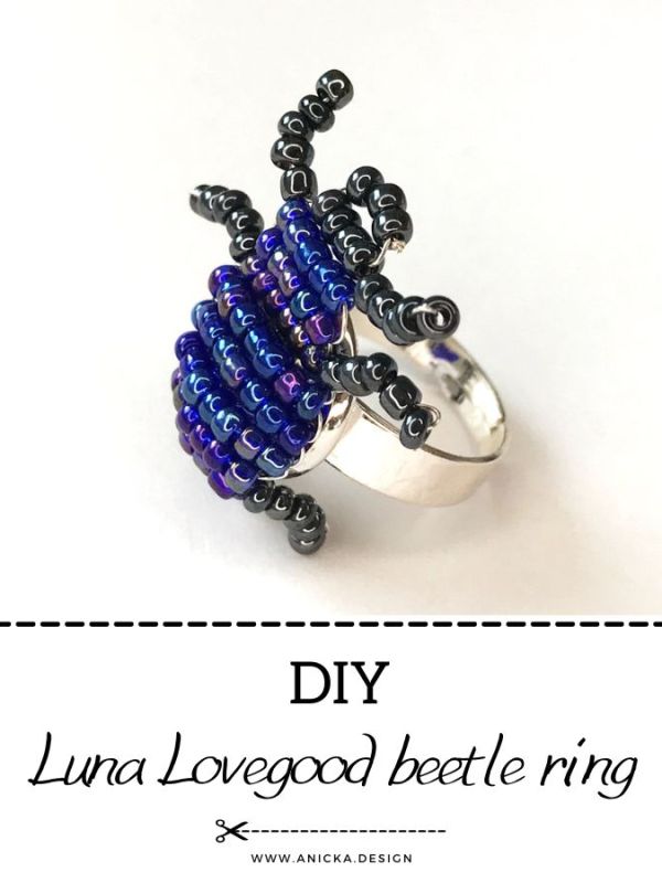DIY Tutorial: Luna Lovegood Beetle Ring