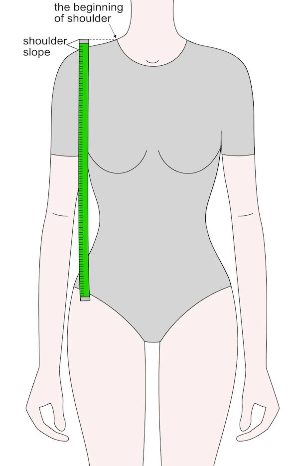 Measuring the slope of the soulder.