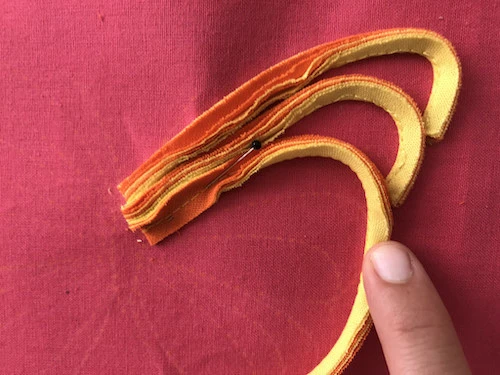 Lower part of butterfly wing.