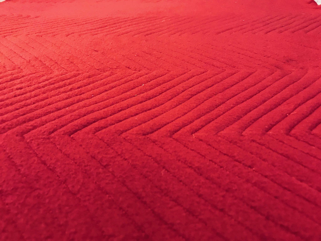 All of diagonal lines for the pillow front are complete.