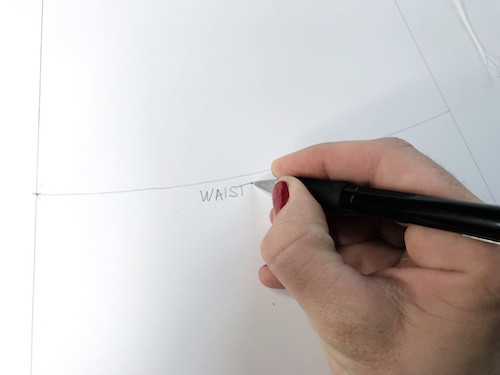 Circle skirt pattern is complete.