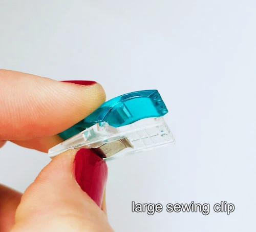 Large sewing clip.