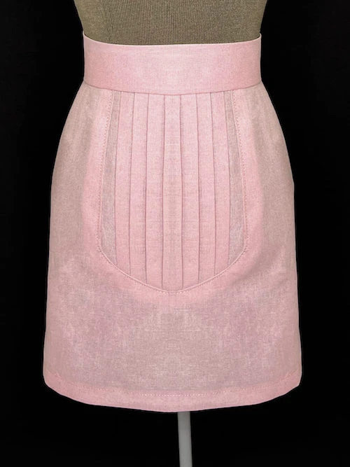 A fancy skirt with knife pleats inspired by a sewing pattern in Fashion Patternmaking Techniques [vol. 1] book.