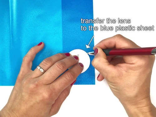 Making a red lens for the spectrespecs.