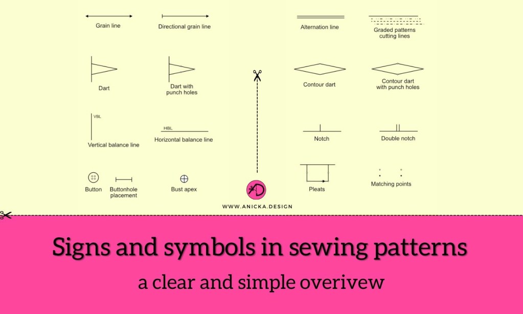 Symbols and Signs in Sewing Patterns: What Do They Mean?